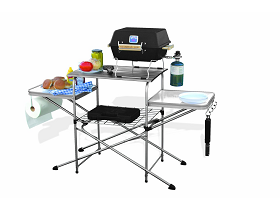 Camco 57293 Deluxe Grilling Table