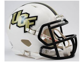 UCF Knights Gold NCAA Football Schutt Mini Helmet Desk Caddy Central Florida 