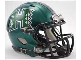 NCAA Hawaii Rainbow Warriors Speed Mini Helmet 