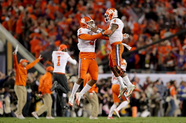 Clemson Wins National Championship 2017 Deshaun Watson and Shaq Smith