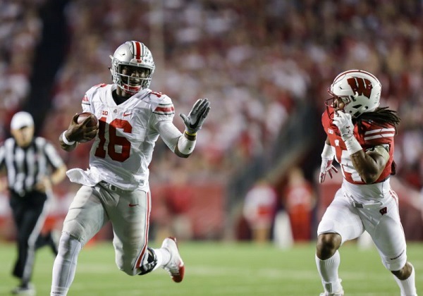  J.T. Barrett QB Ohio State vs Wisconsin