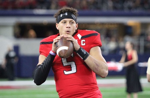  Patrick Mahomes QB Texas Tech